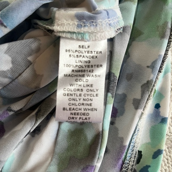 London Times White & Floral Print Polyester Dress Women’s Size 8 - Picture 11 of 16